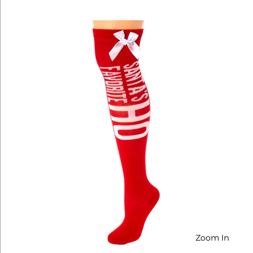 NEW, 🎄Santa’s Favorite Ho Over the Knee Socks